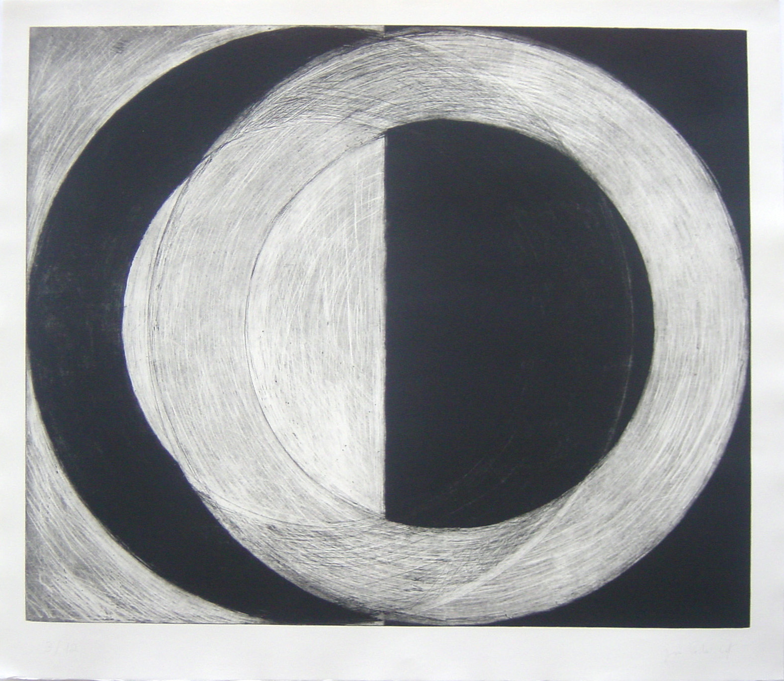 Untitled, (ed.12), 1997, etching, 112 x 129 cm.